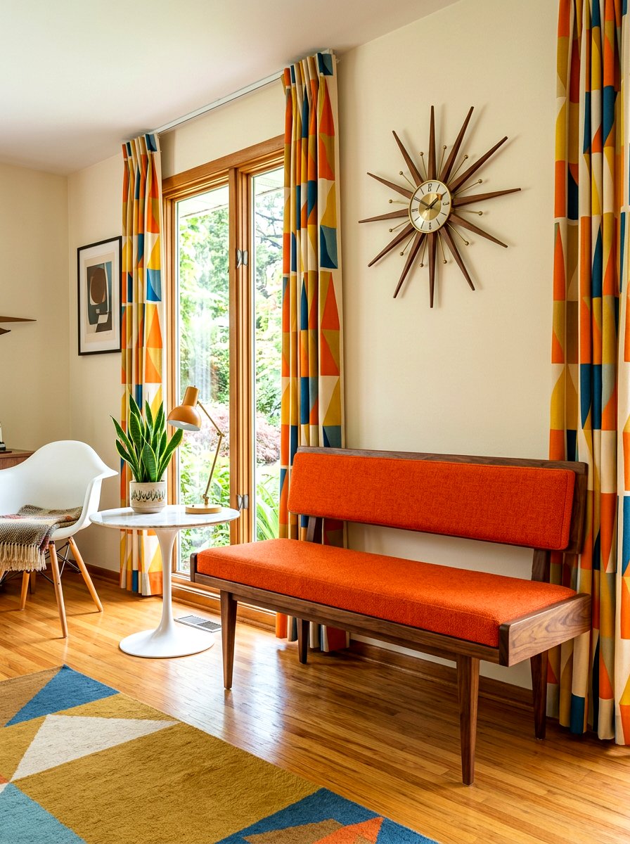 Mid century bench - 30 breakfast room bench ideas
