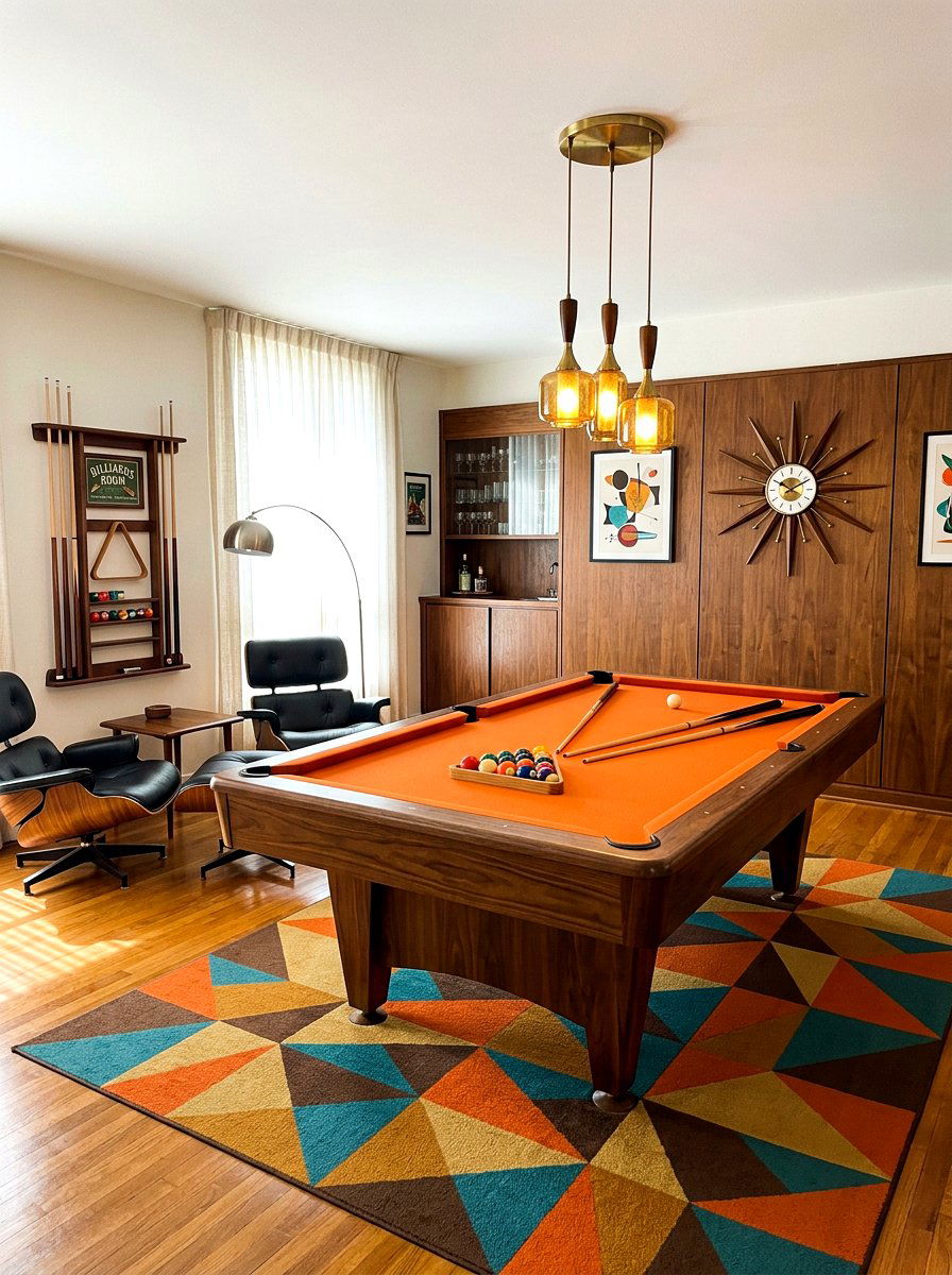 Mid century billiards room - 30 billiards room ideas