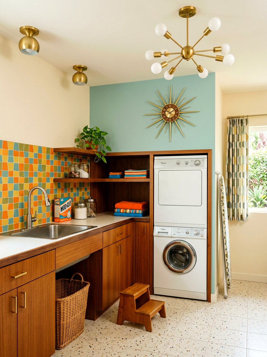 Mid century laundry room - 30 vintage laundry room ideas