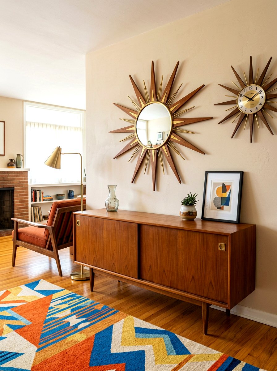 Mid century mirror - 30 entry mirror ideas