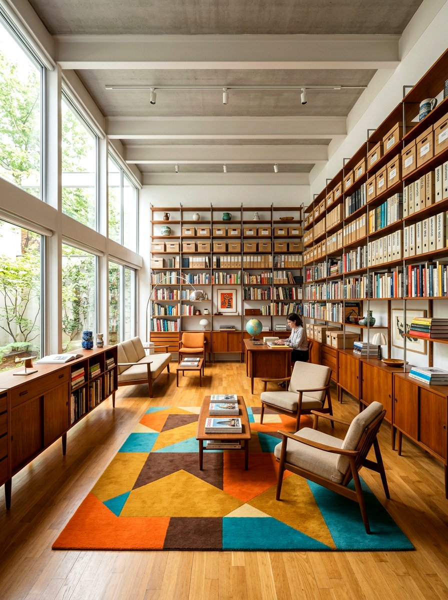 Mid century modern archive - 30 home archive room ideas