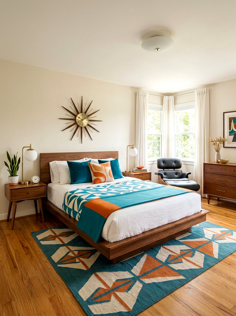 Mid century modern bedding - 30 designer bedding bedroom ideas