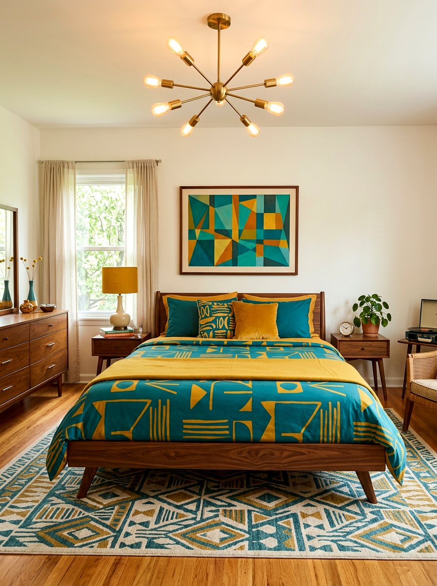 Mid century modern bedding - 30 designer duvet styling ideas