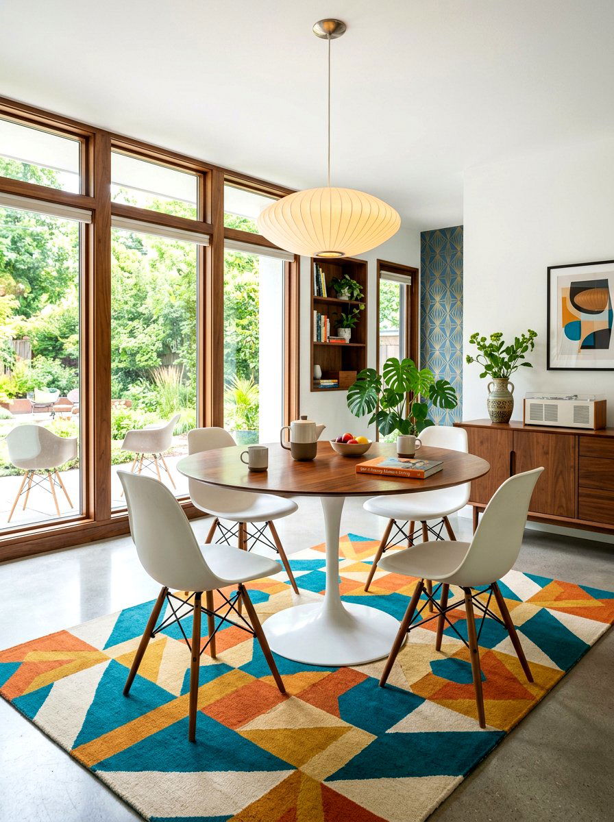 Mid century modern breakfast - 30 bright breakfast room ideas