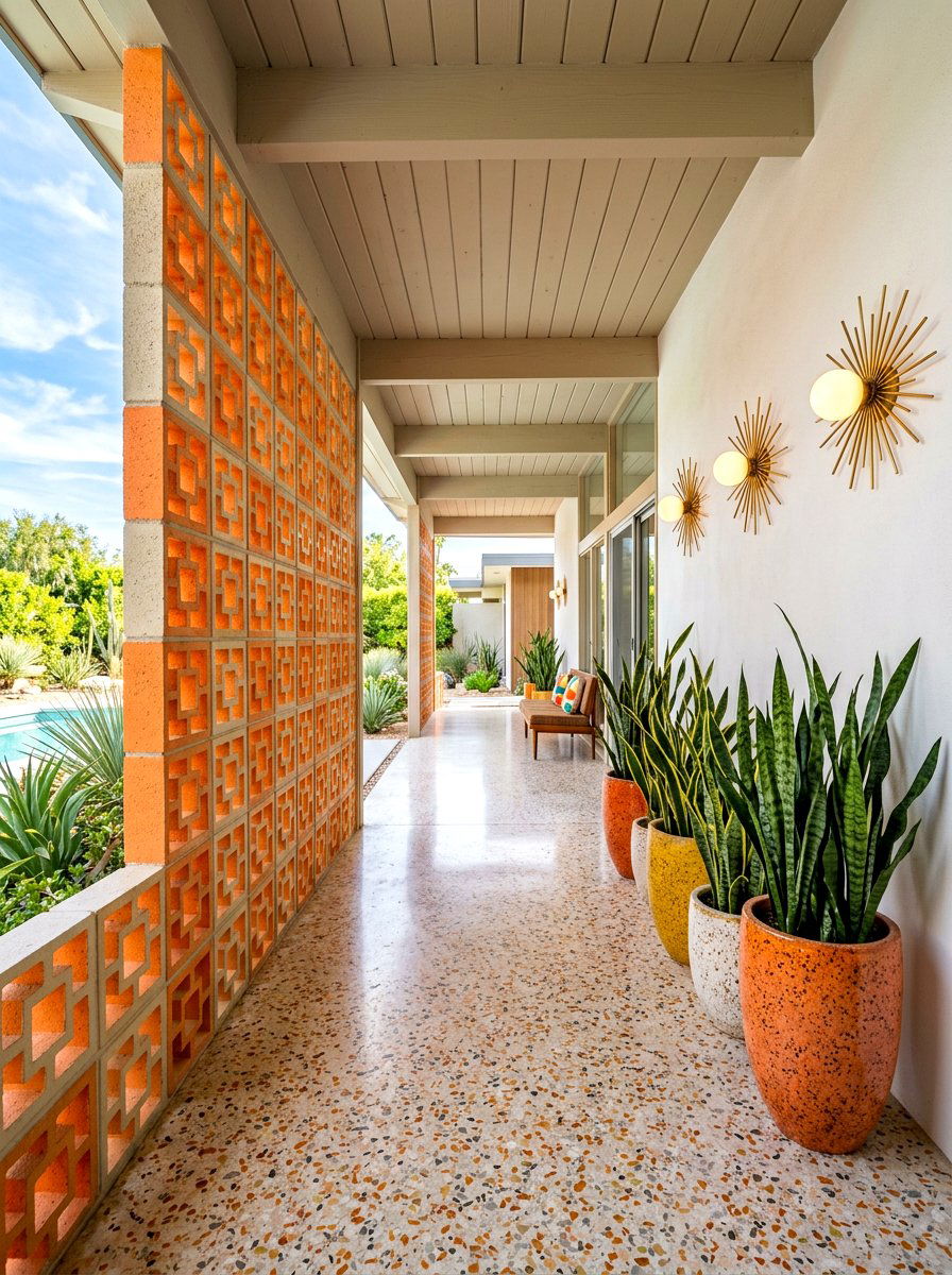 Mid century modern breezeway - 30 breezeway garden ideas