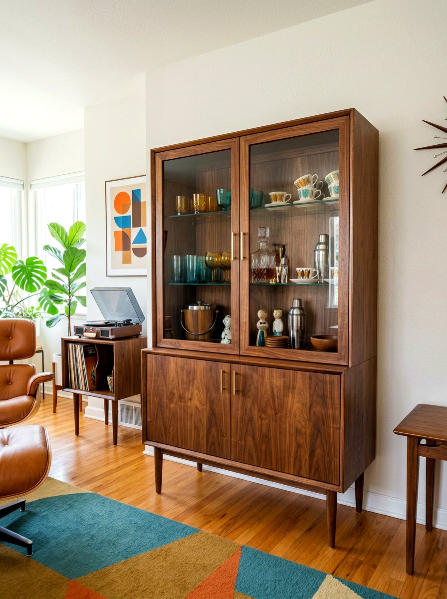 Mid century modern china cabinet - 30 china cabinet makeover ideas