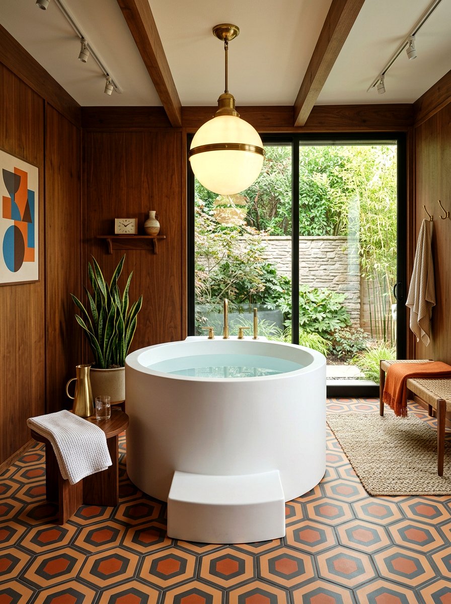 Mid century modern cold plunge - 30 cold plunge room ideas