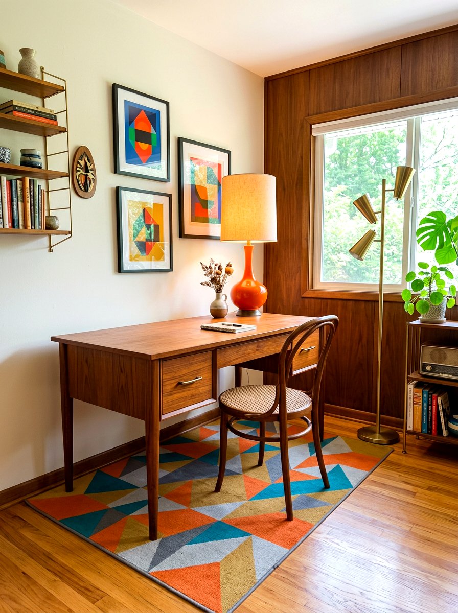 Mid century modern corner - 30 journaling corner ideas
