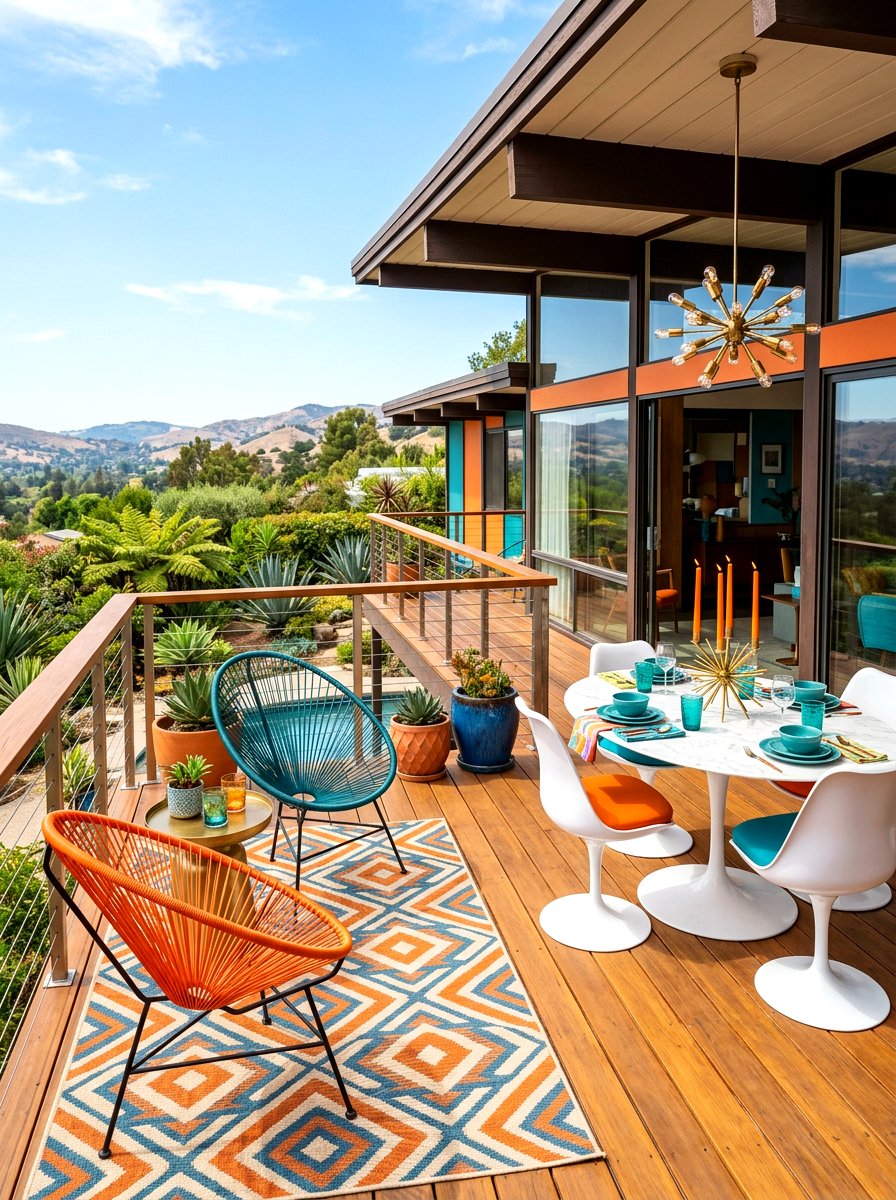 Mid century modern deck - 30 candlelit patio dinner ideas
