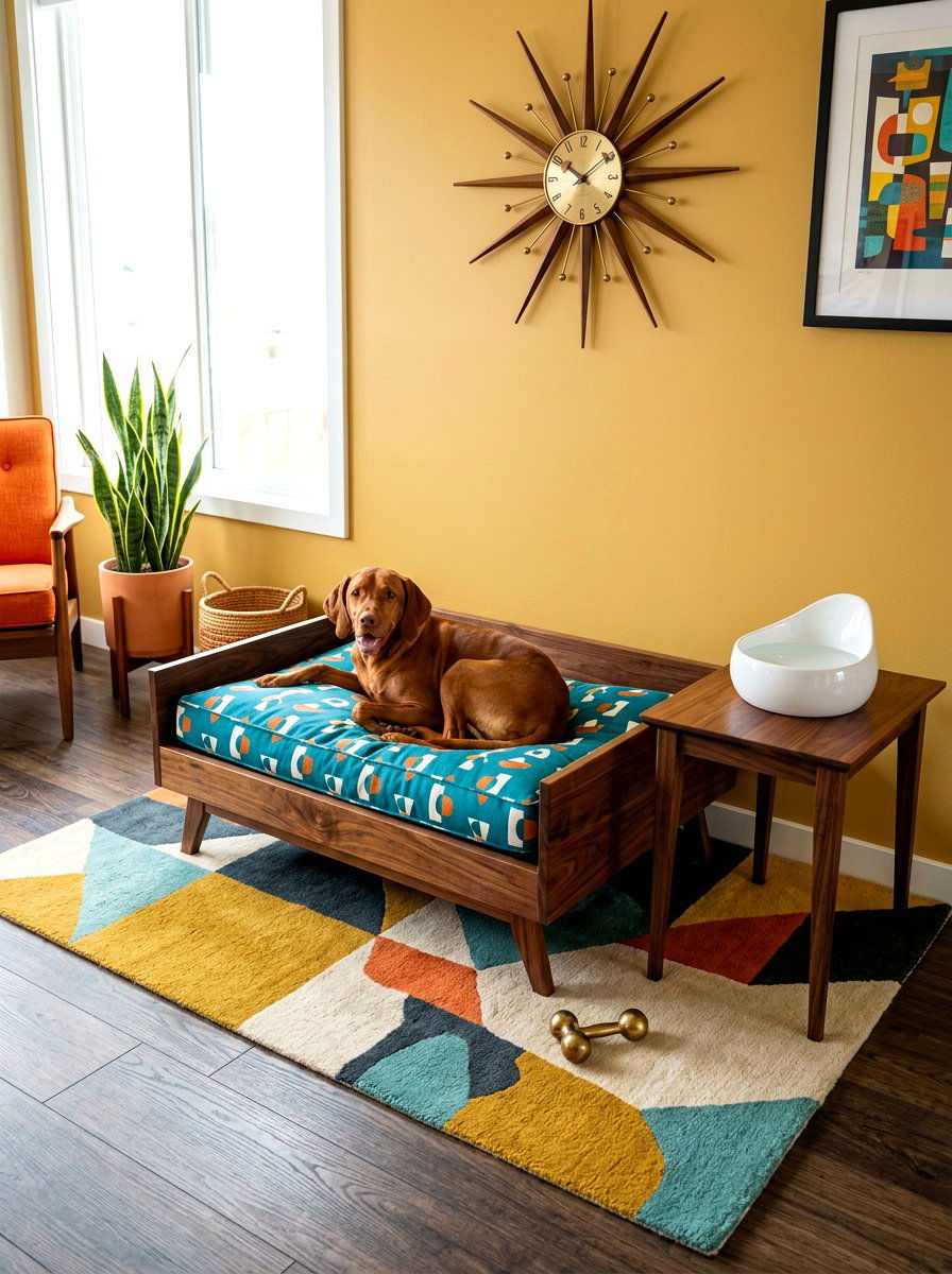Mid century modern dog furniture - 30 Pinterest dog room ideas