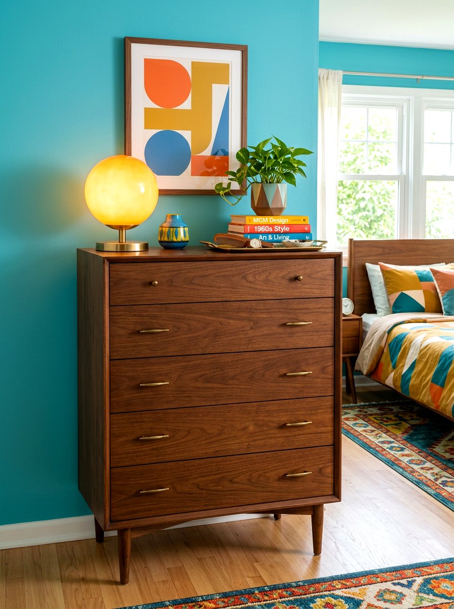 Mid century modern dresser decor - 30 bedroom dresser styling ideas