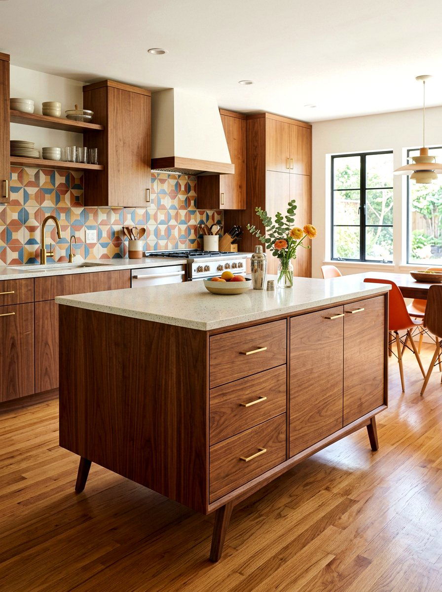 Mid century modern dresser island - 30 antique dresser kitchen island ideas