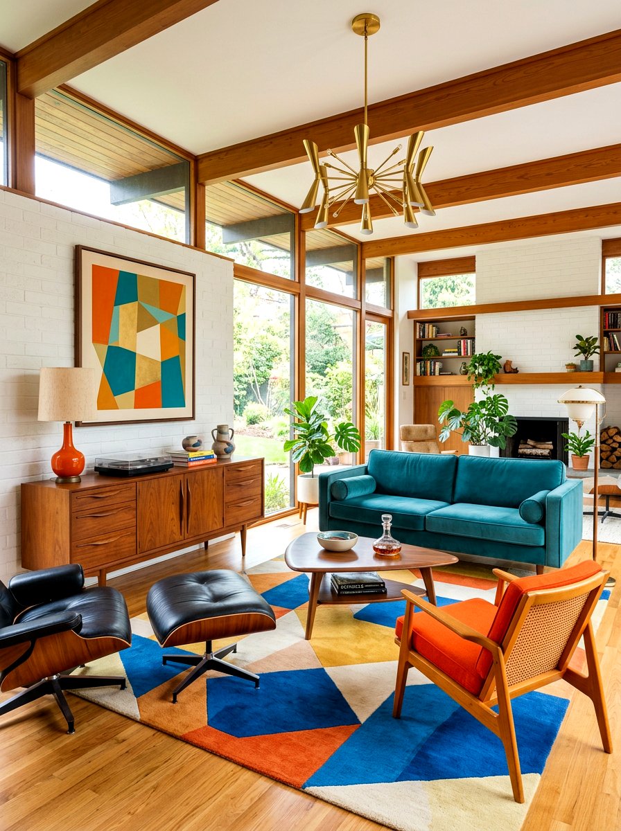 Mid century modern eclectic living room - 30 modern eclectic living room ideas