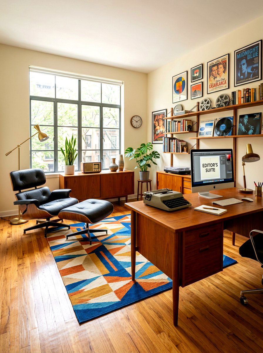 Mid century modern editor suite - 30 editorial office ideas