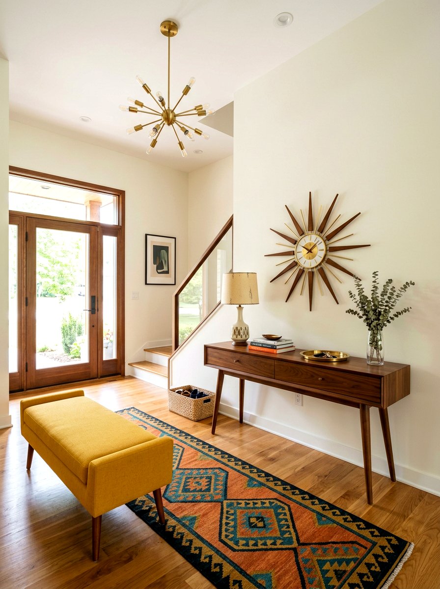 Mid century modern foyer - 30 welcoming foyer ideas