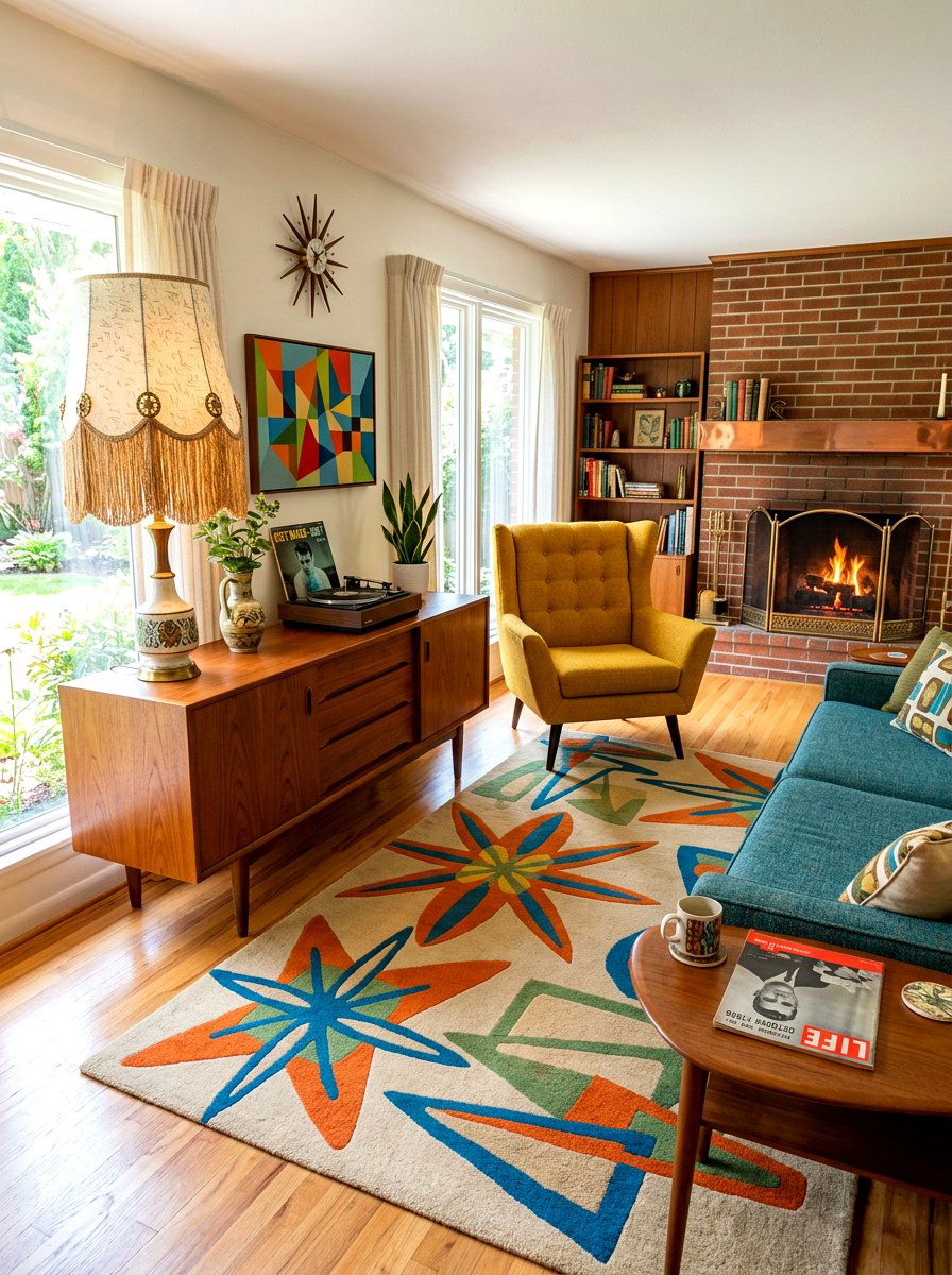 Mid century modern fringe lamp - 30 fringed lamp shade ideas