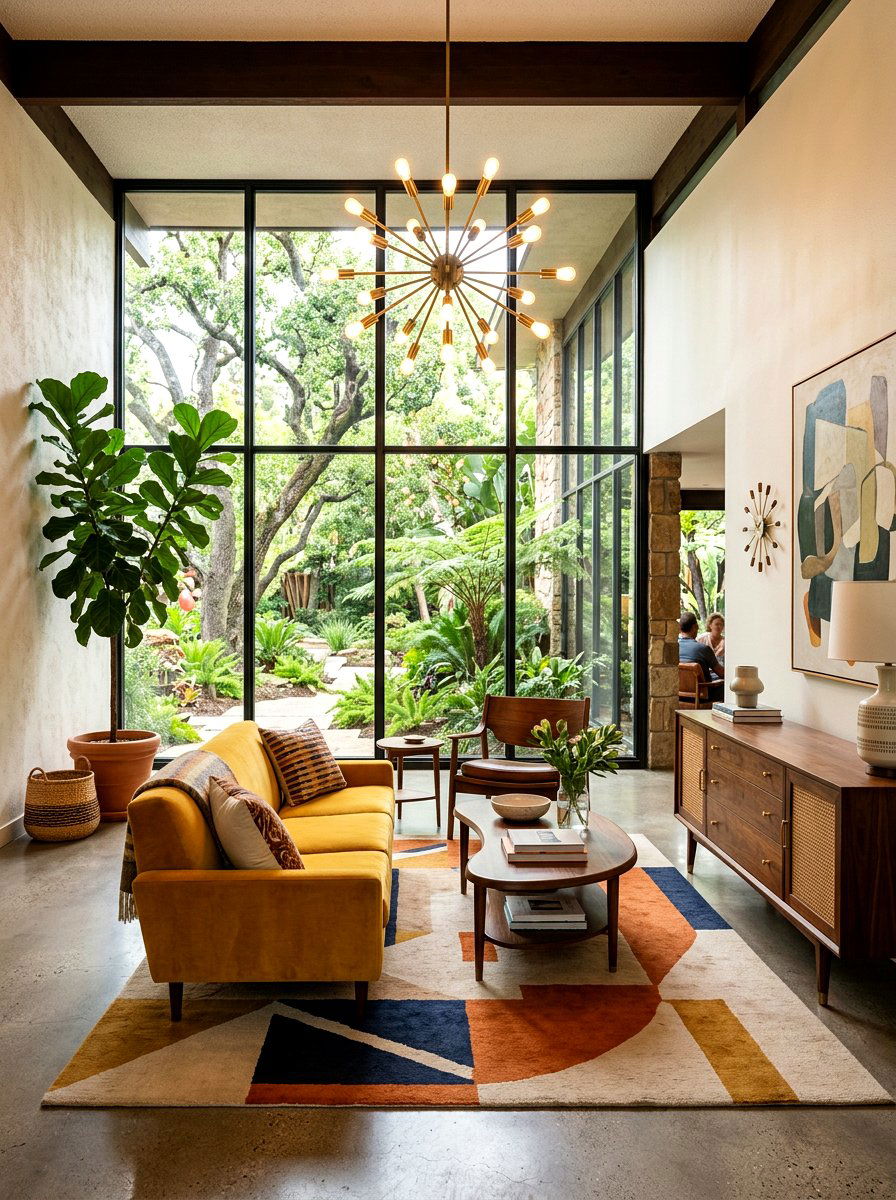Mid century modern hotel lounge - 30 hotel lobby living room ideas