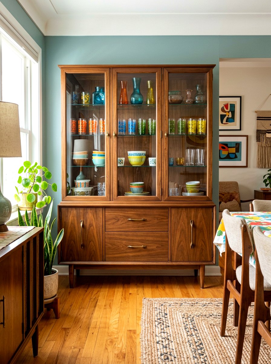 Mid century modern hutch - 30 statement hutch dining ideas