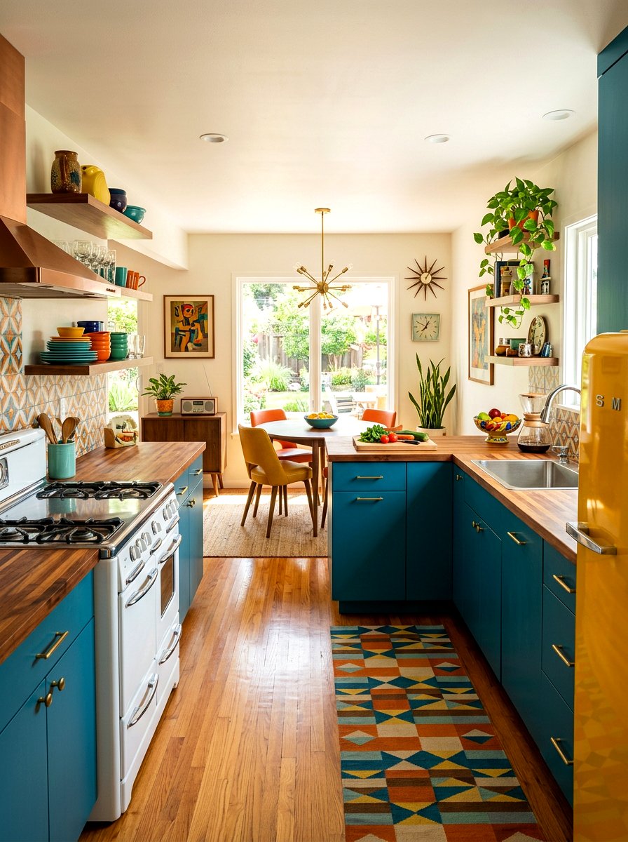 Mid century modern kitchen wood tops - 30 butcher block countertop ideas
