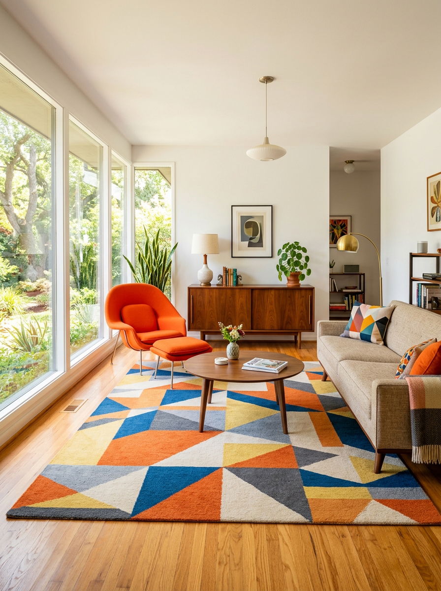 Mid century modern living room layout - 30 no fireplace living room ideas