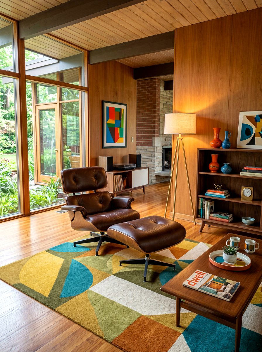 Mid century modern lounge - 30 book nook ideas