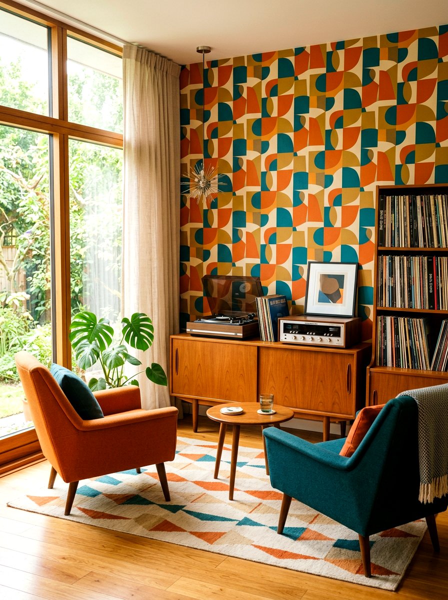 Mid century modern music parlor - 30 music practice room ideas