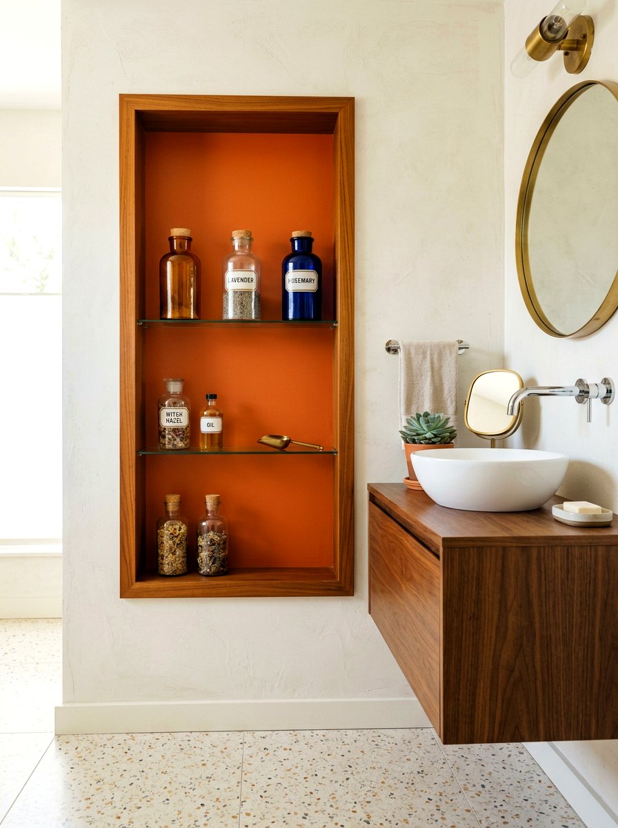 Mid century modern niche - 30 recessed medicine niche ideas