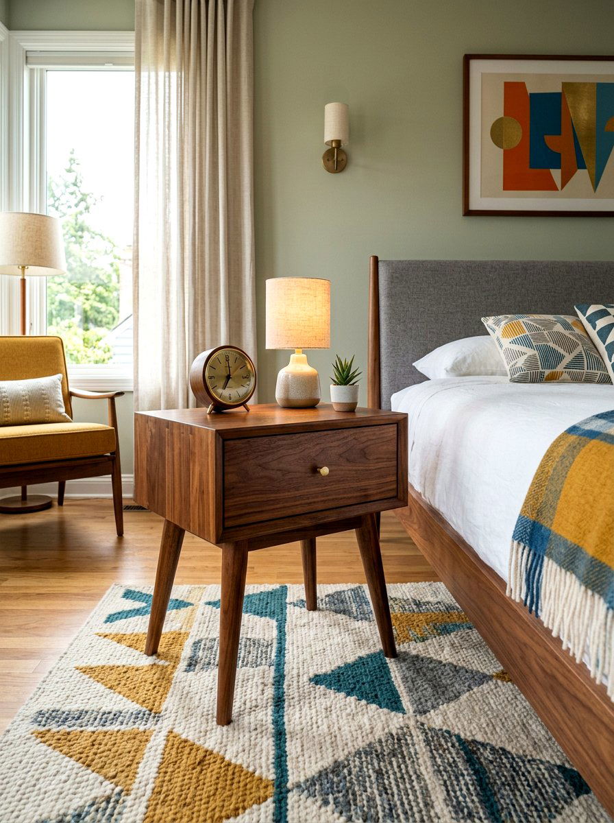 Mid century modern nightstand - 30 guest room nightstand ideas
