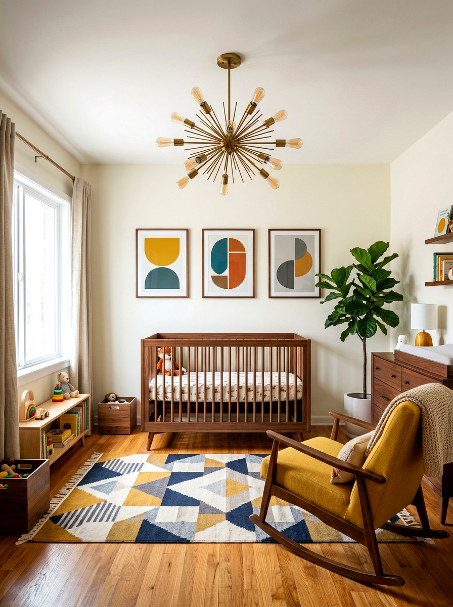 Mid century modern nursery - 30 collected nursery decor ideas