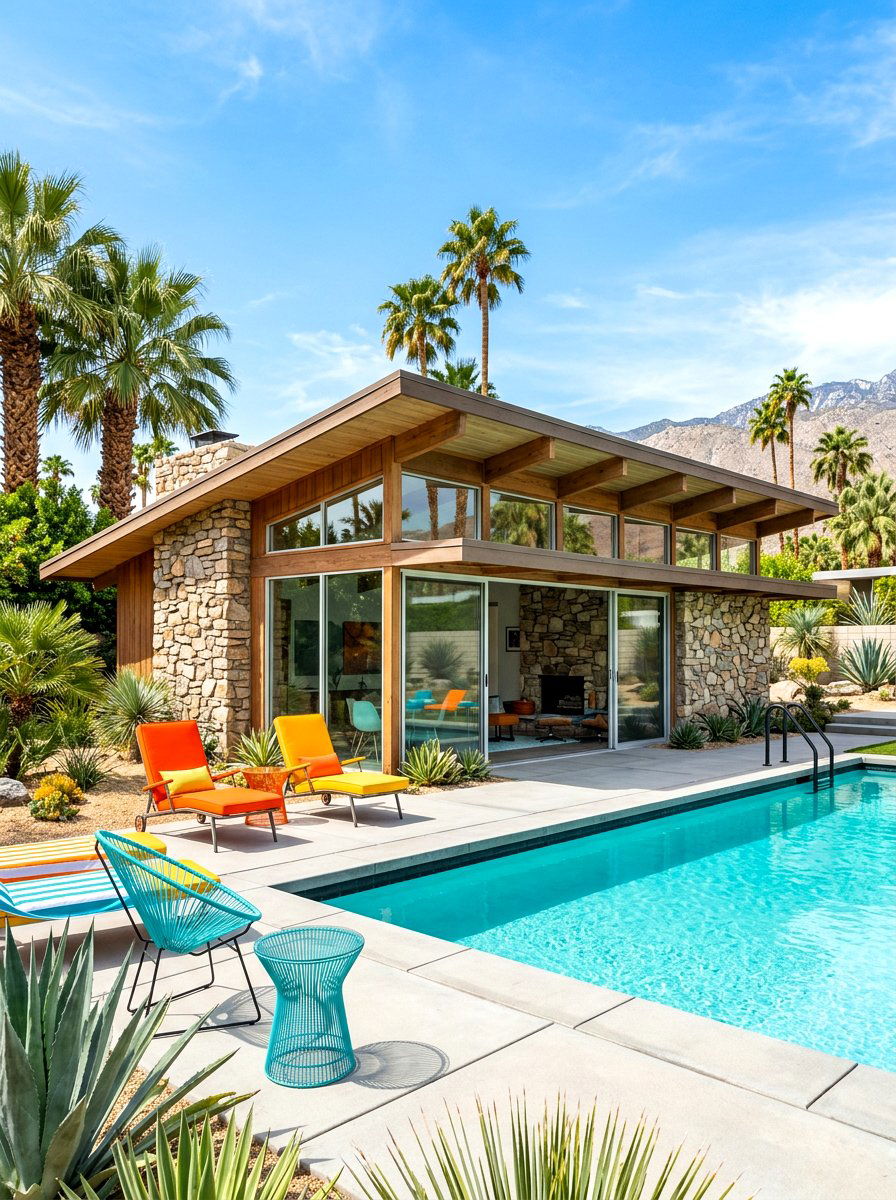 Mid century modern pool house - 30 modern pool house ideas