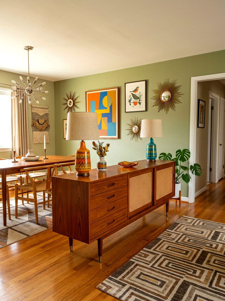Mid century modern sideboard - 30 dining room storage ideas