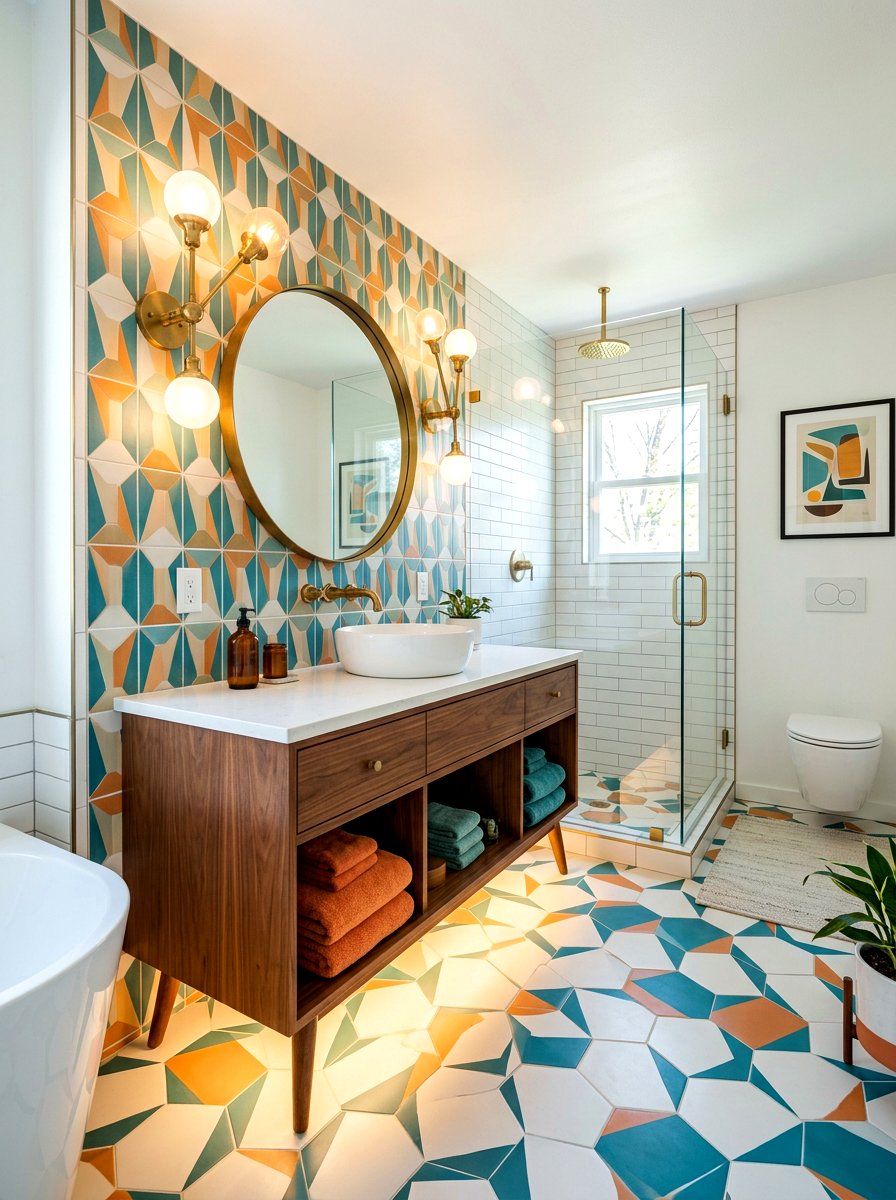 Mid century modern vanity light - 30 toe kick bathroom lighting ideas