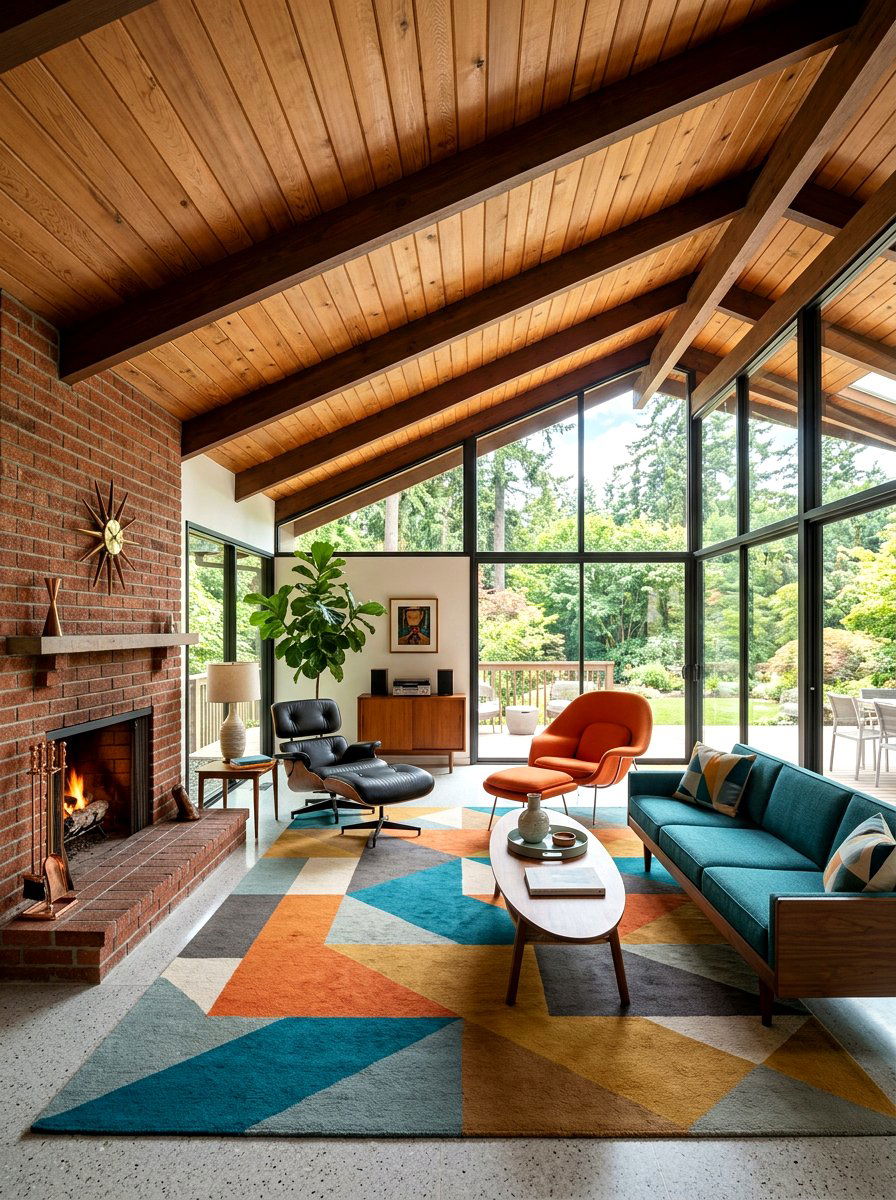 Mid century modern vaulted ceiling - 30 vaulted ceiling ideas