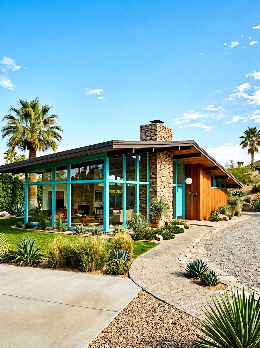 Mid century modern window trim - 30 outdoor window trim ideas