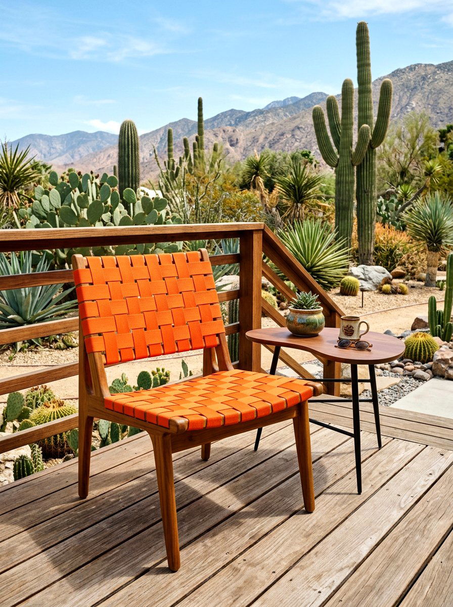 Mid century outdoor chair - 30 deck lounge furniture ideas