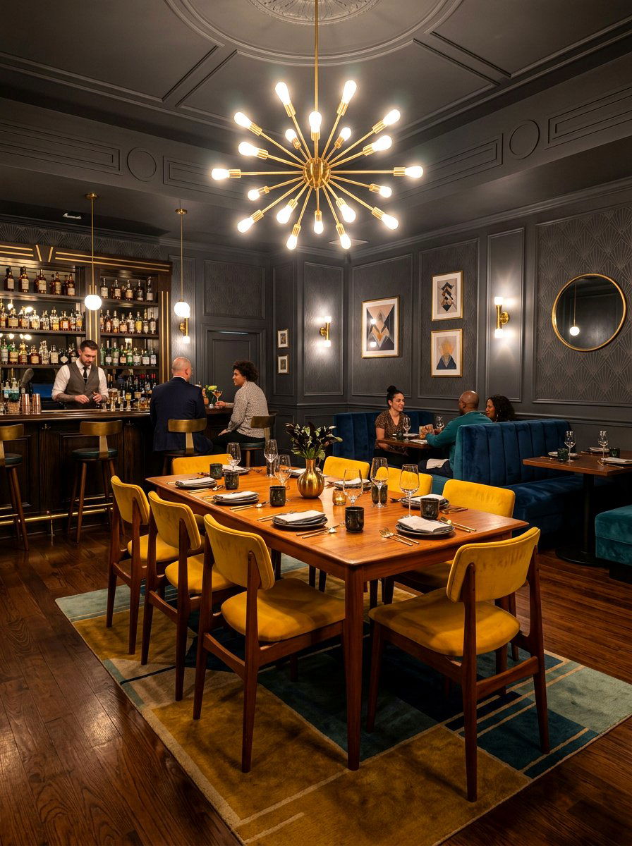 Mid century speakeasy dining room - 30 speakeasy dining room ideas