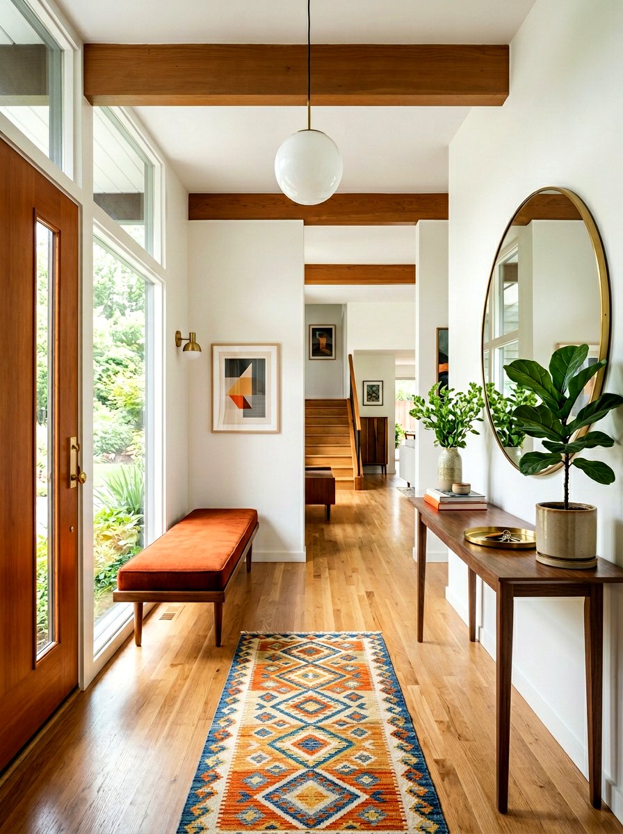 Midcentury Modern Entryway - 30 midcentury modern decor ideas