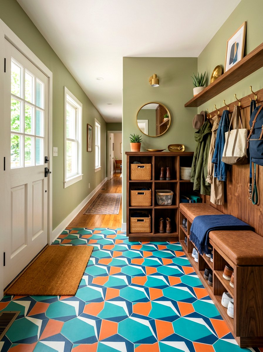 Midcentury Modern Mudroom - 30 midcentury modern decor ideas