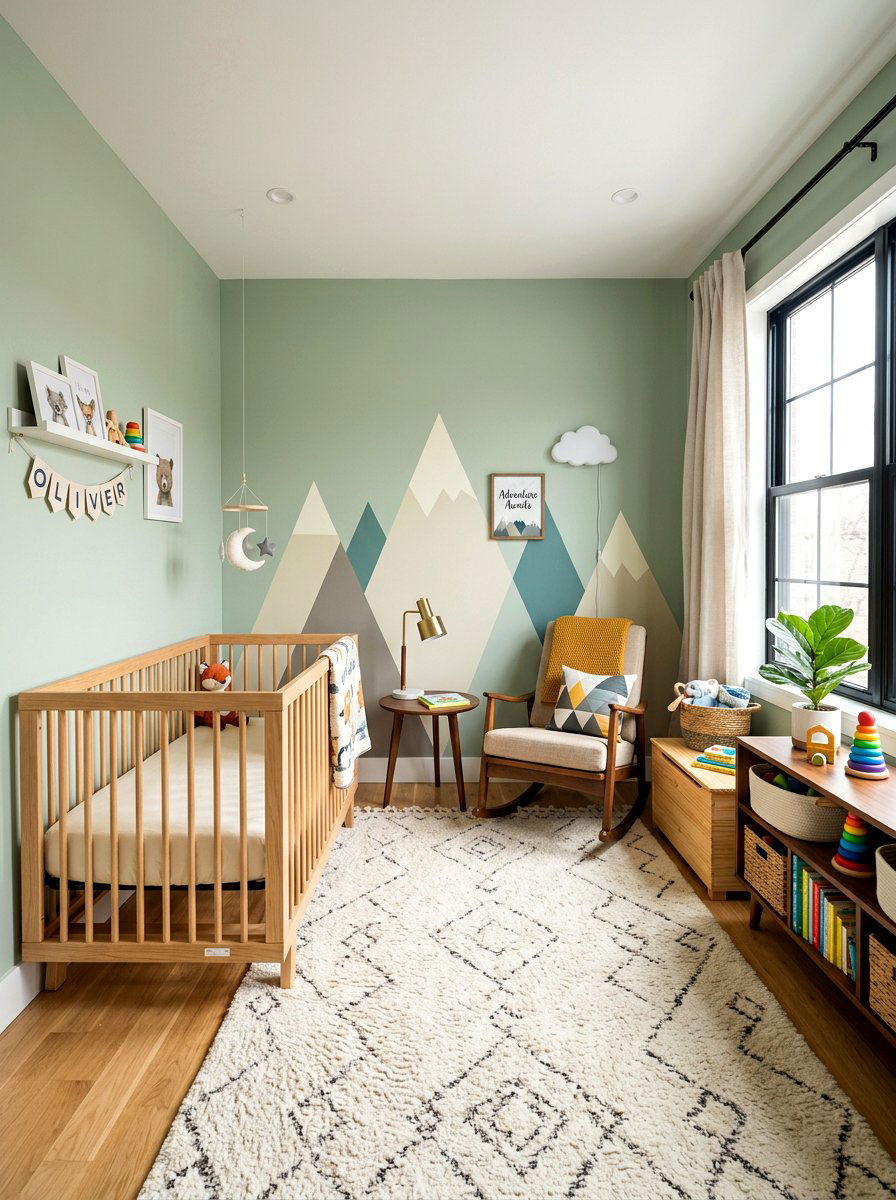 Midcentury Modern Nursery - 30 midcentury modern decor ideas