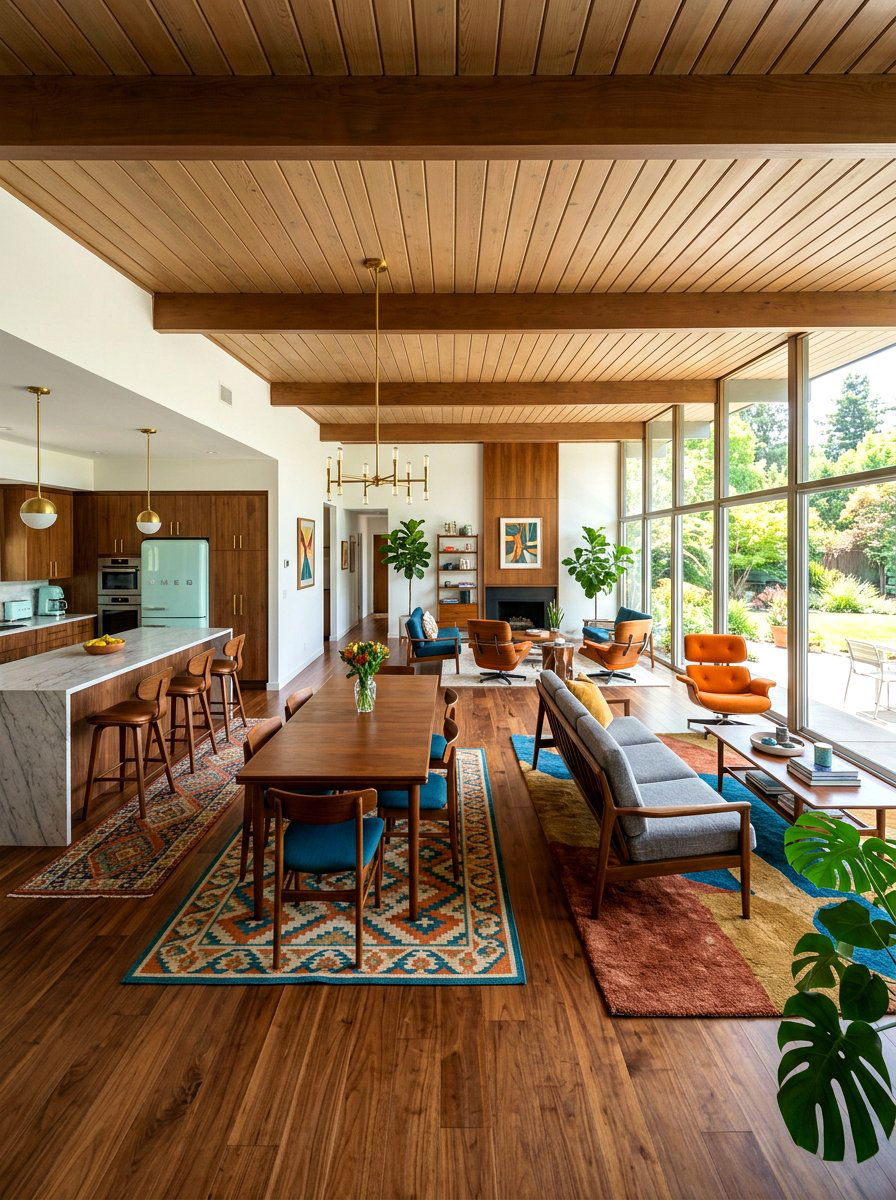 Midcentury Modern Open Floor Plan - 30 midcentury modern decor ideas