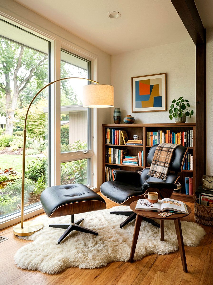 Midcentury Modern Reading Nook - 30 midcentury modern decor ideas