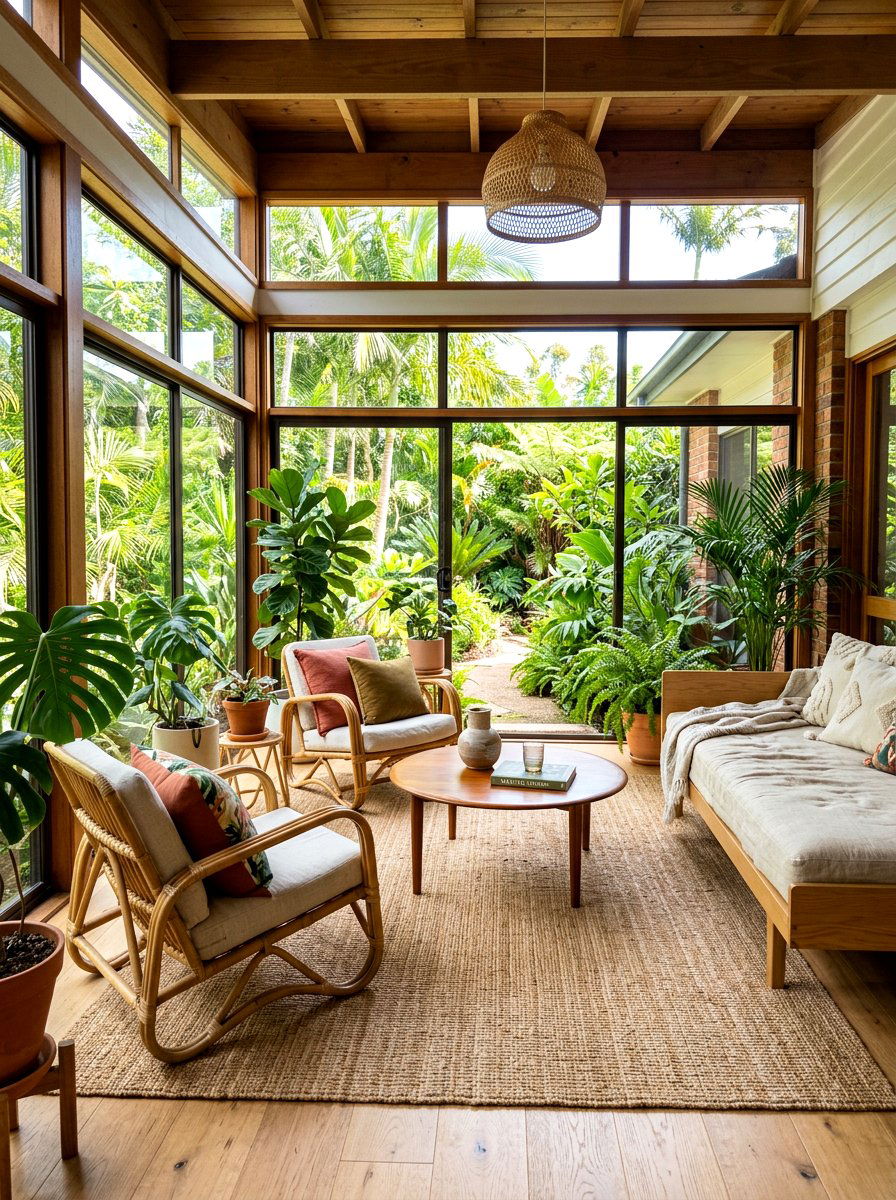 Midcentury Modern Sunroom - 30 midcentury modern decor ideas