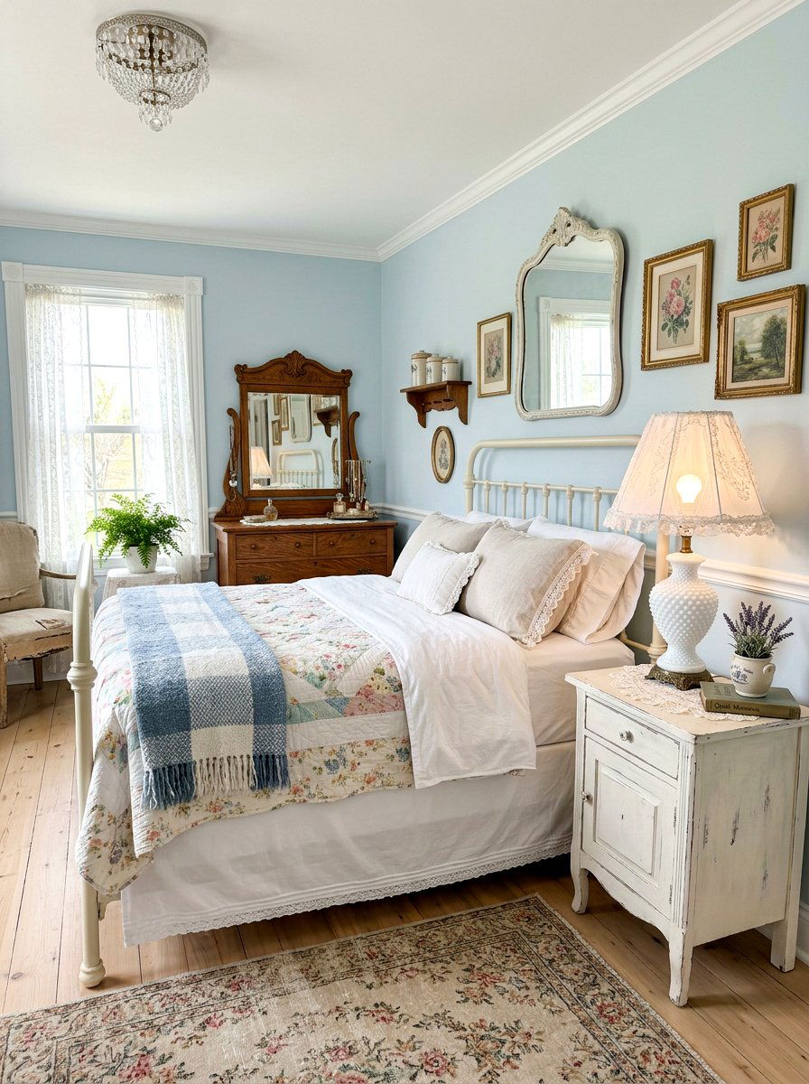 Milk Glass Lamp - 30 soft lamp lighting ideas