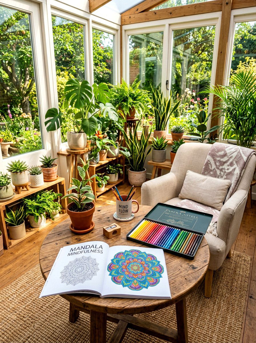 Mindful Coloring Table - 30 self care station ideas