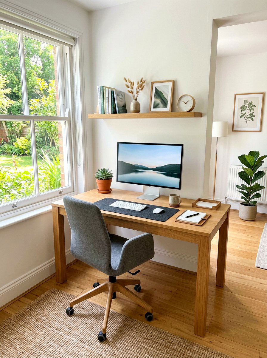Mindful home office - 30 slow living home ideas