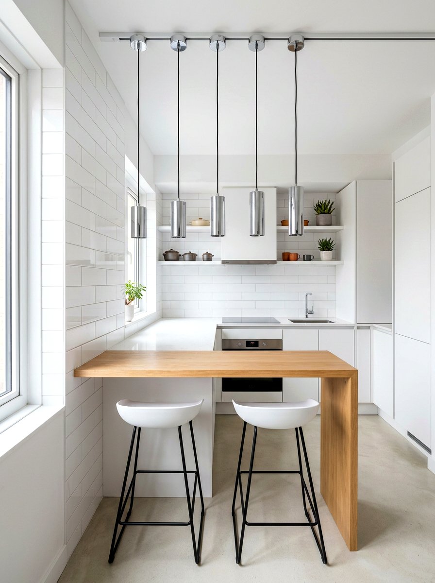 Mini Chrome Pendant Set - 30 chrome kitchen pendant ideas