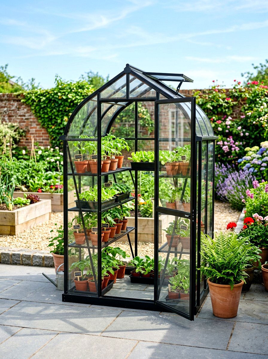 Mini Greenhouse Vegetable Garden - 30 small vegetable garden ideas
