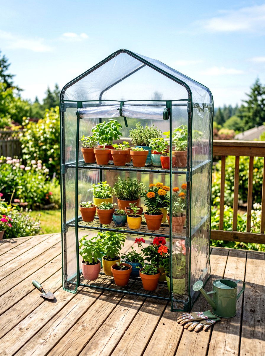 Mini Portable Greenhouse - 30 greenhouse ideas