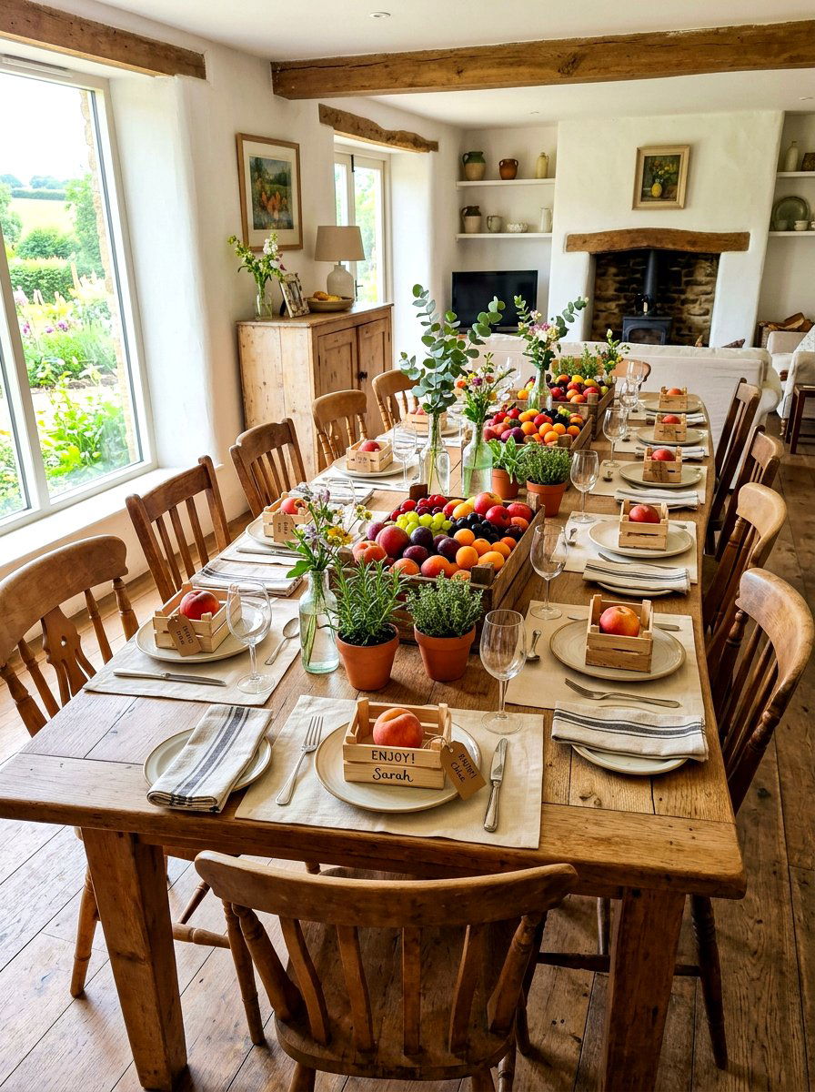 Miniature Crate Party Favor Theme - 30 fruit market tablescape ideas