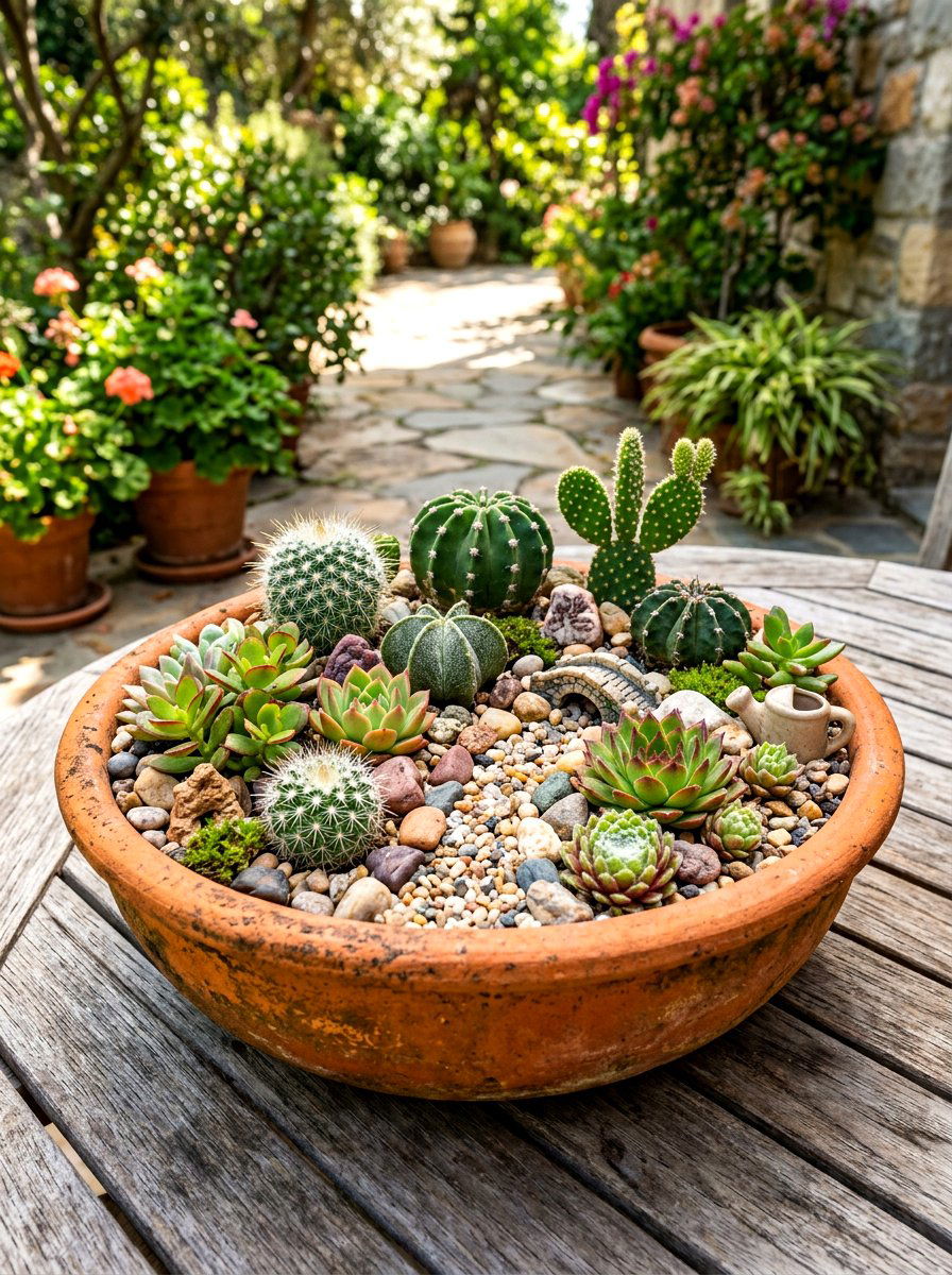 Miniature Dish Garden - 30 cactus garden ideas